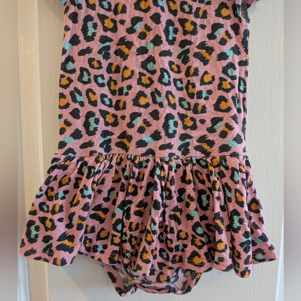 Posh Peanut Roxy Ruffled Cap Sleeve Twirl Skirt Bodysuit Dress Romper Size 18M - Picture 6 of 13